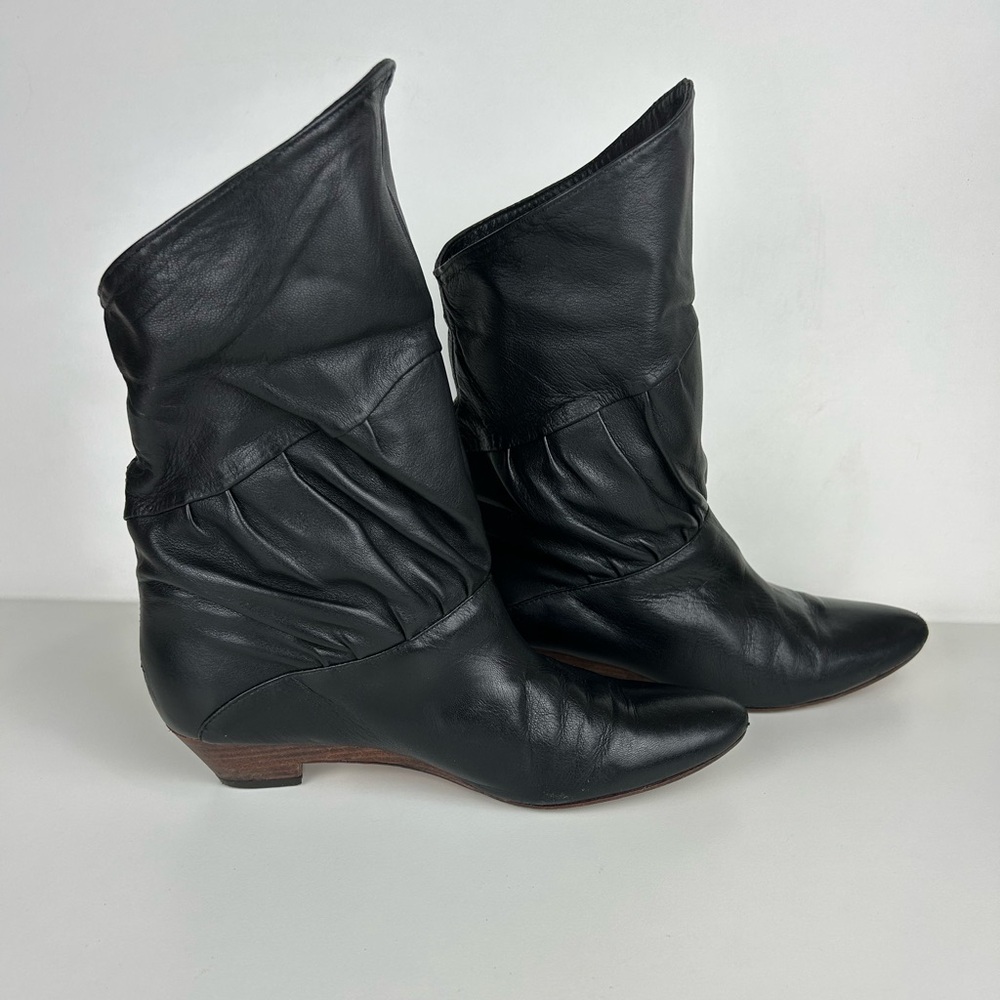 VINTAGE FRYE ANKLE BOOTS BLACK SIZE 7 - Picture 13 of 13